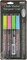 Uchida Bistro Chalk Marker Fine Point Set 4/Pkg-Fluorescent Pink, Blue, Green & Yellow
